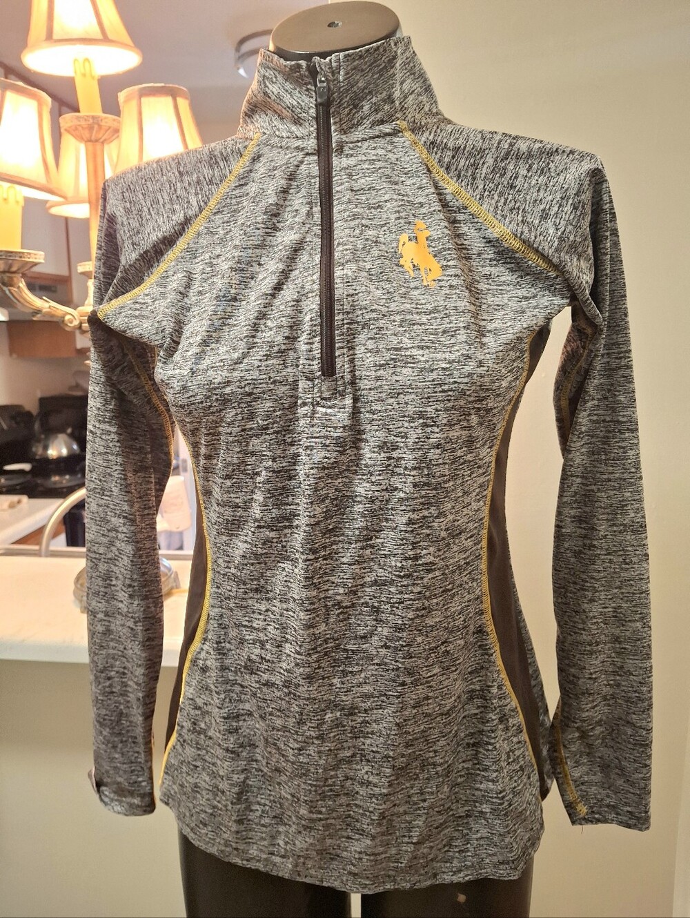 Athletic Performance Quarter-Zip Rodeo Logo Women's Med Equestrian Western Sport